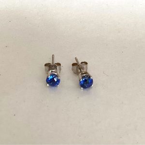 Sapphire stud earrings